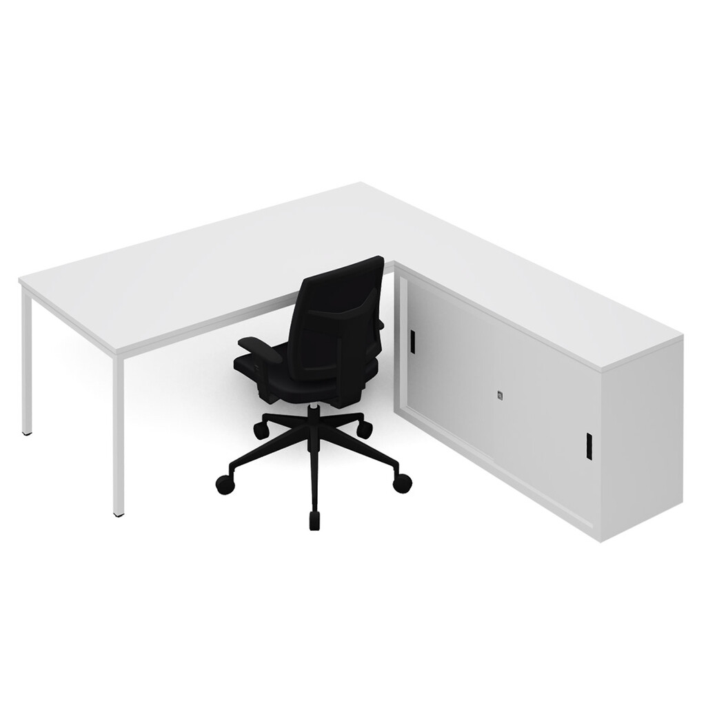 Bureautafel Standaard met schuifdeurkast