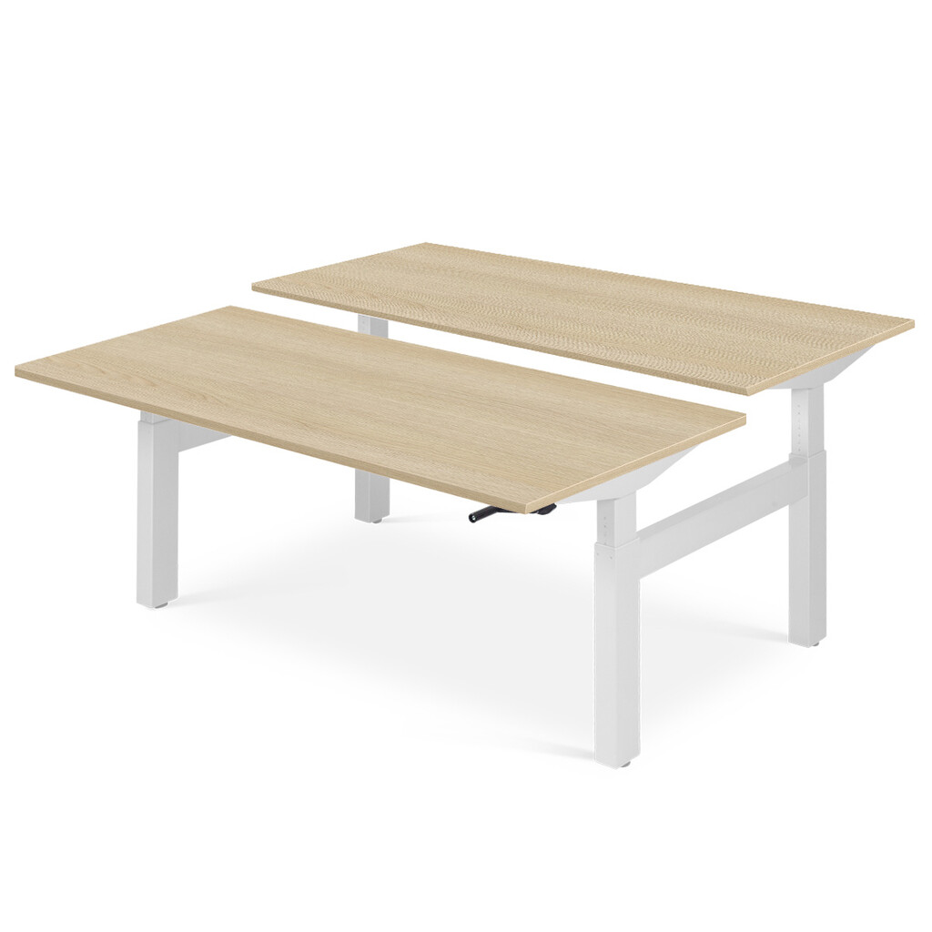 Bureautafel Flex Duo H-frame slinger