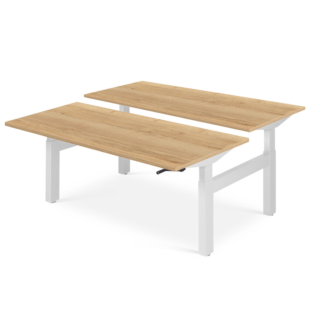 Bureautafel Flex Duo H-frame slinger