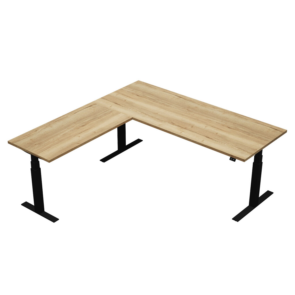 Zit sta hoekbureau Flex T-poot elektrisch NPR
