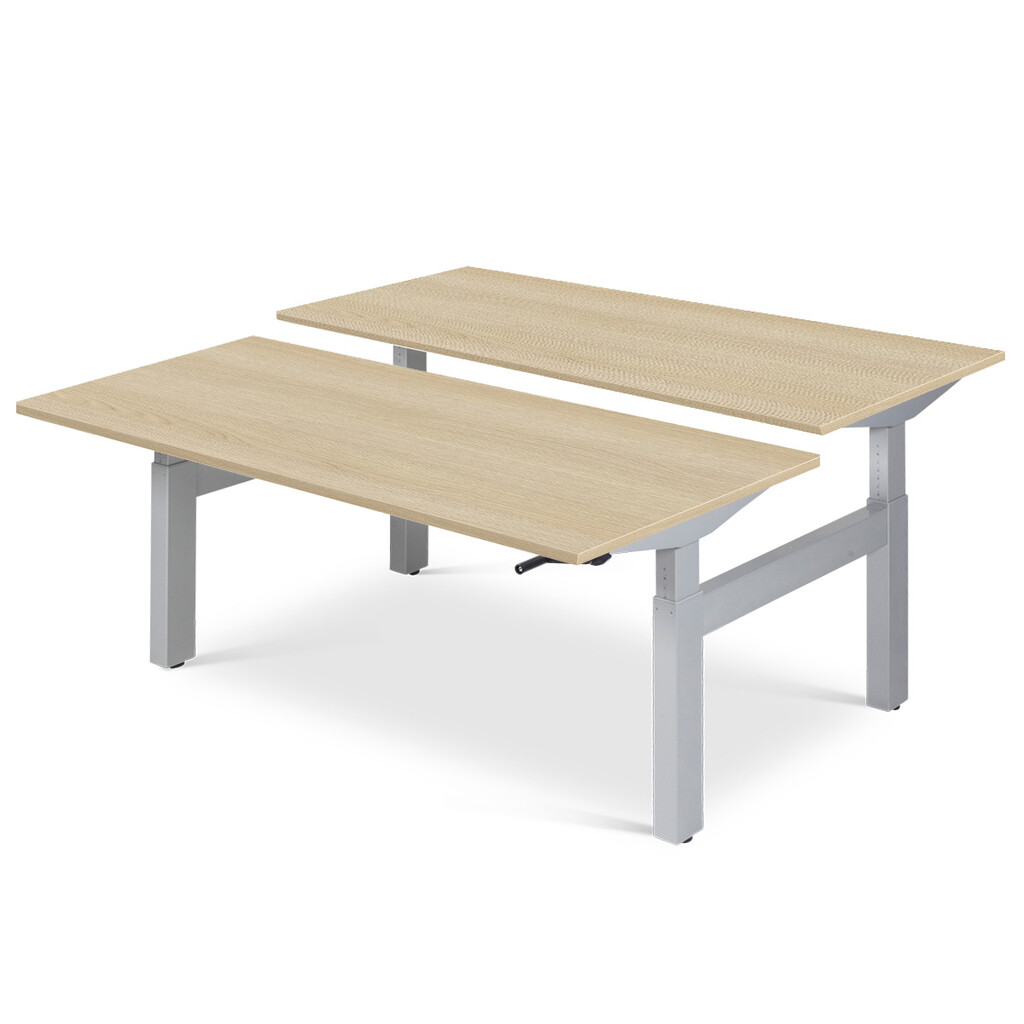 Bureautafel Flex Duo H-frame slinger