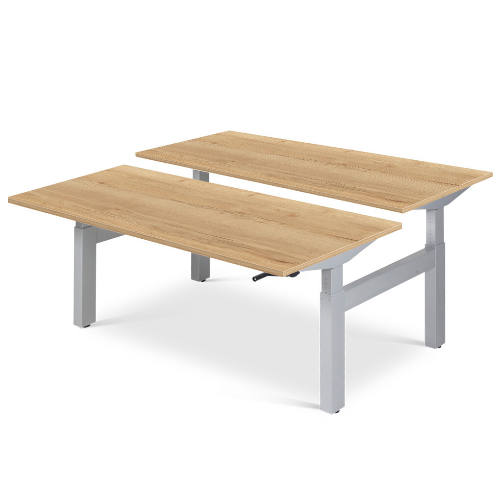 Bureautafel Flex Duo H-frame slinger