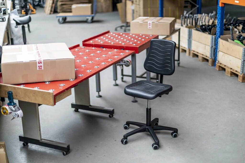 Werkplaatsstoel Plus met PUR zitting