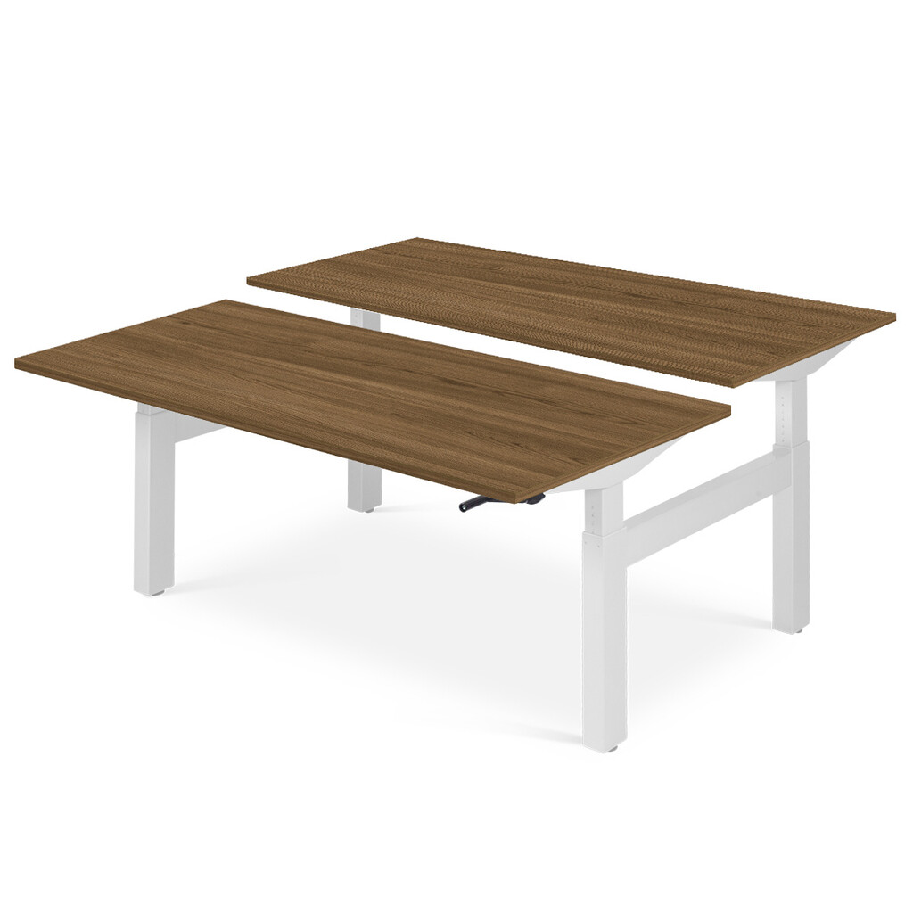 Bureautafel Flex Duo H-frame slinger