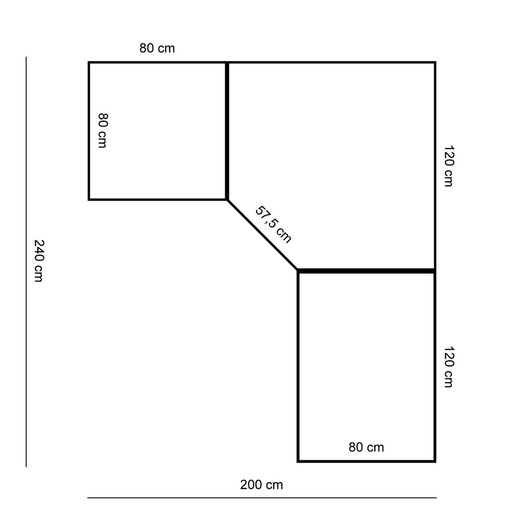 Bureautafel Standaard computerwerkplek