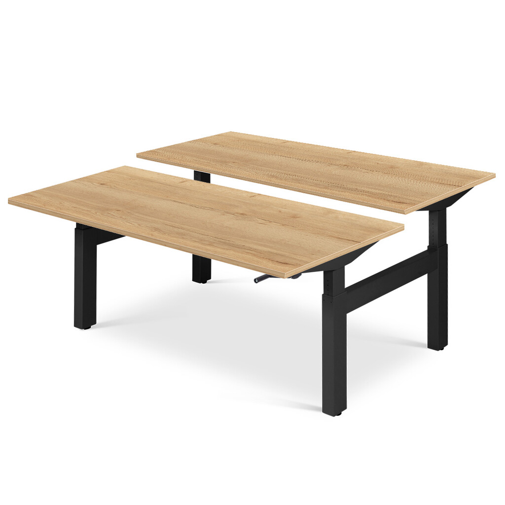 Bureautafel Flex Duo H-frame slinger