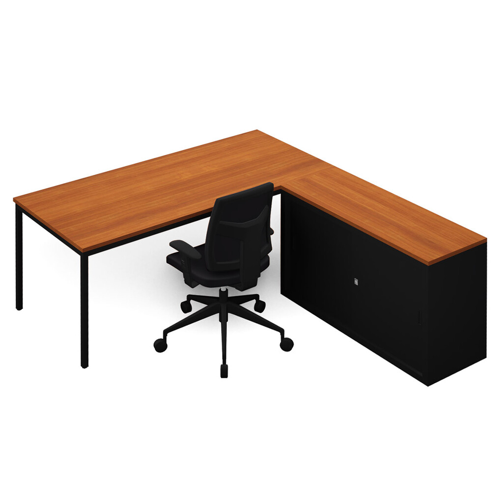 Bureautafel Standaard met schuifdeurkast