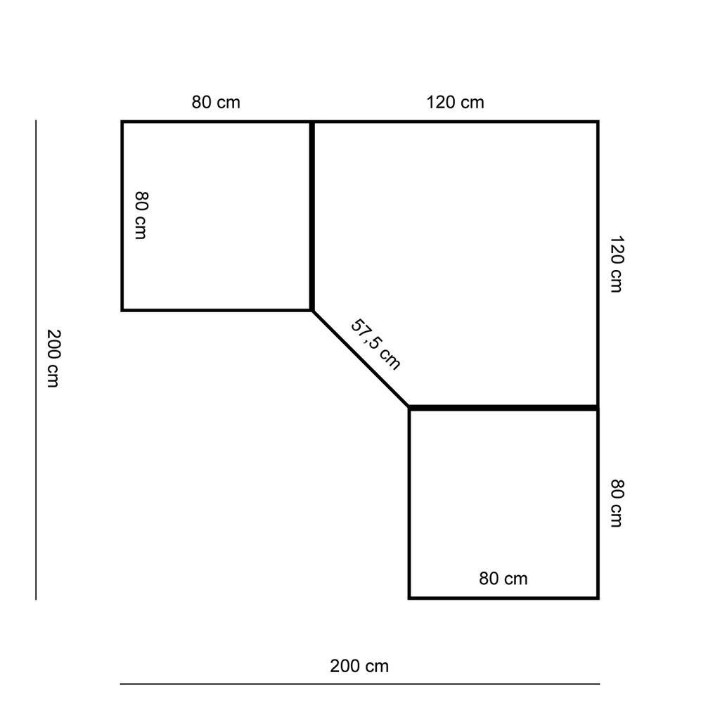 Bureautafel Standaard computerwerkplek