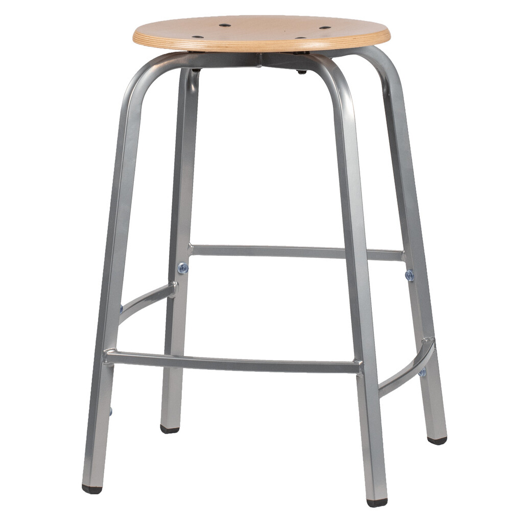 Tabouret kruk W15 met houten zitting