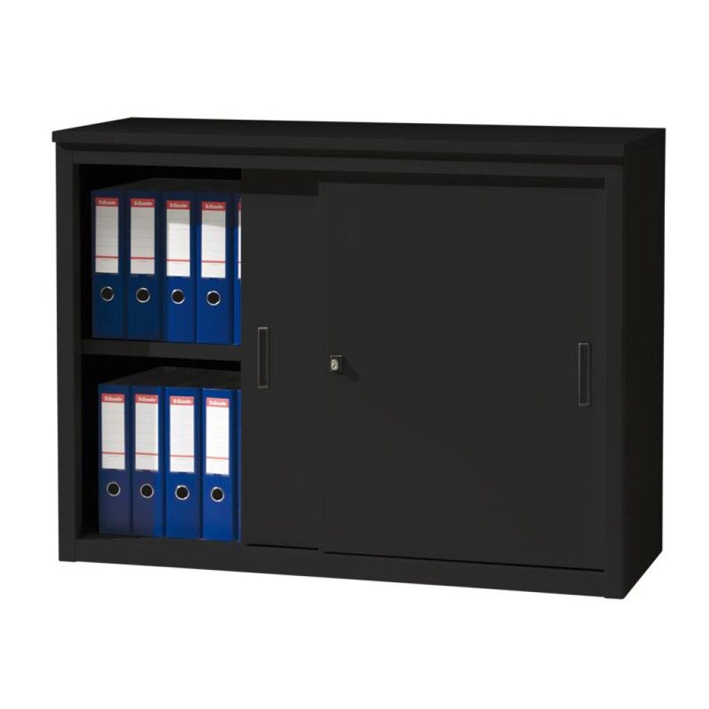 Metalen Opbergkast Met Dubbele Deur, Magneetsluiting, Verstelbare Plank